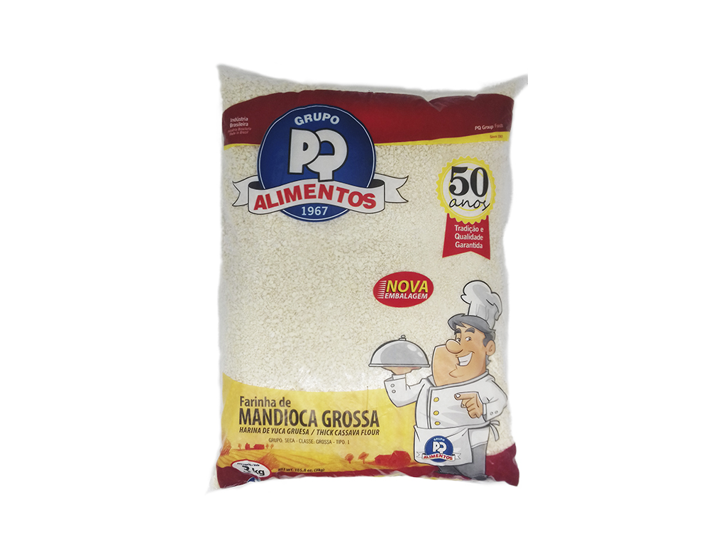 FARINHA DE MANDIOCA CRUA GROSSA PQ 3 KILO BLACK FRIDAY PMG ATACADISTA