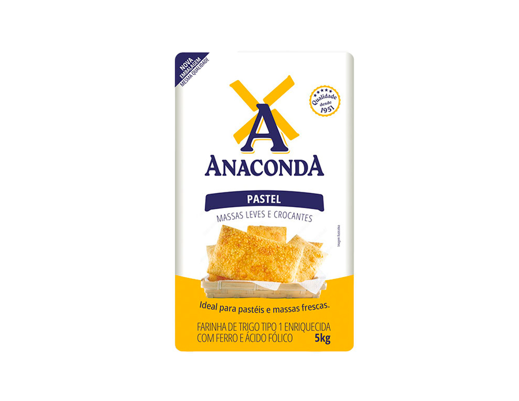 FARINHA DE TRIGO PASTEL ANACONDA 5 KILO (FDO 25 KILO) BLACK FRIDAY PMG ATACADISTA