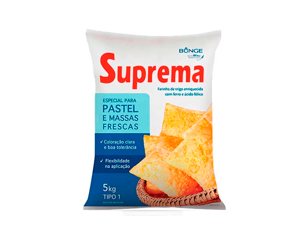 FARINHA DE TRIGO PASTEL SUPREMA BUNGE 5 KILO (FDO 25 KILO) BLACK FRIDAY PMG ATACADISTA