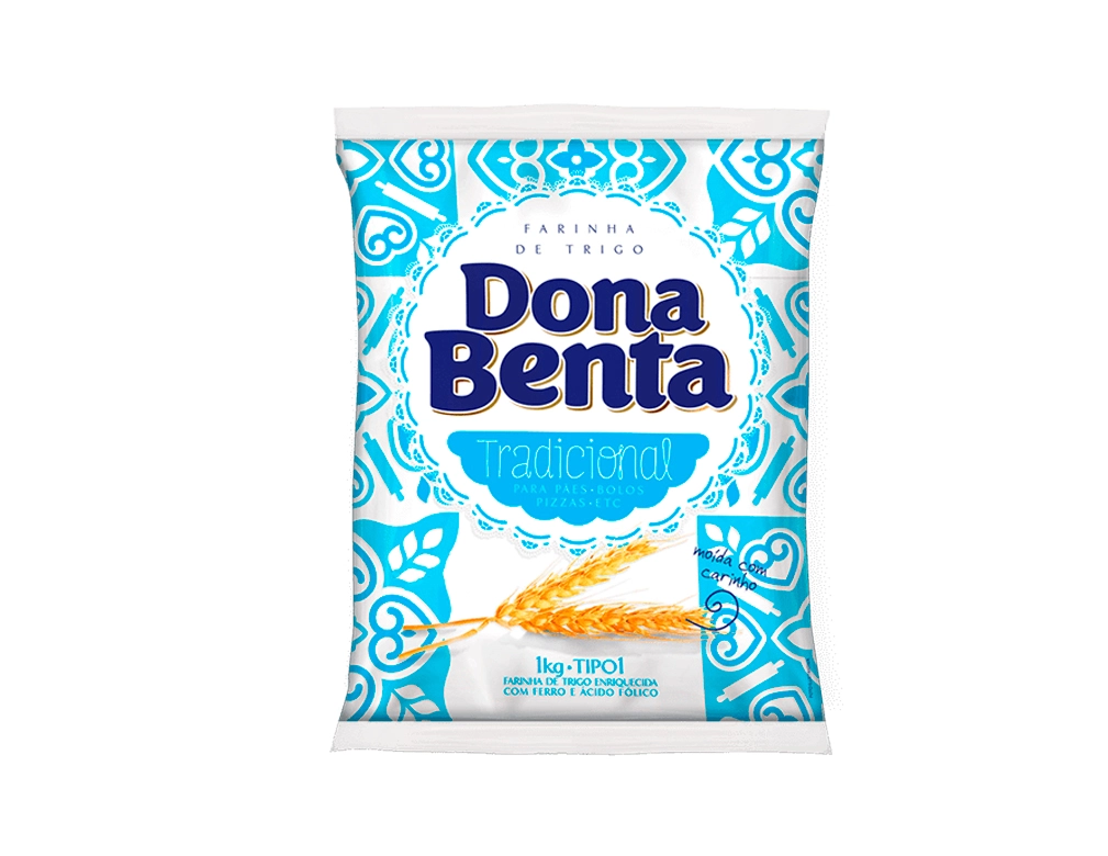 FARINHA DE TRIGO PEQUENA TIPO 1 DONA BENTA 1 KILO (FDO 10 KILO) BLACK FRIDAY PMG ATACADISTA