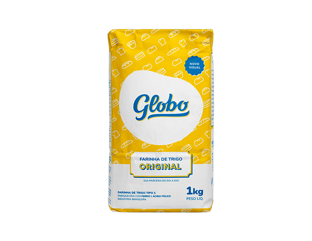 FARINHA DE TRIGO PEQUENA TIPO 1 GLOBO 1 KILO (FDO 10 KILO) BLACK FRIDAY PMG ATACADISTA