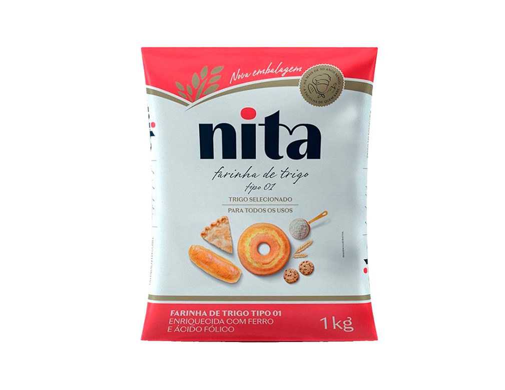 FARINHA DE TRIGO PEQUENA TIPO 1 NITA 1 KILO (FDO 10 KILO) BLACK FRIDAY PMG ATACADISTA