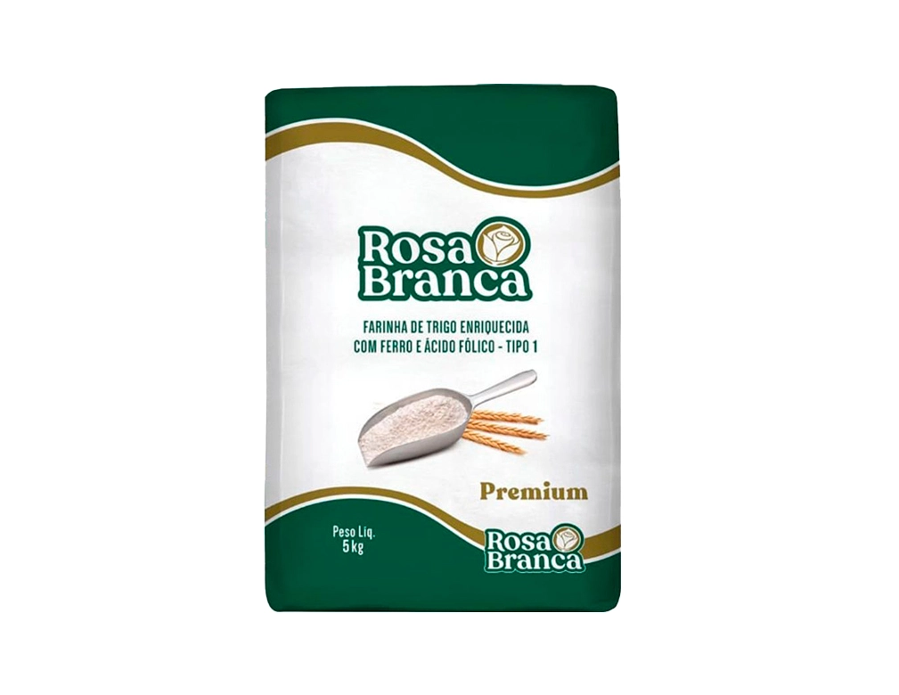 FARINHA DE TRIGO PREMIUM ROSA BRANCA 5 KILO (FDO 25 KILO) BLACK FRIDAY PMG ATACADISTA