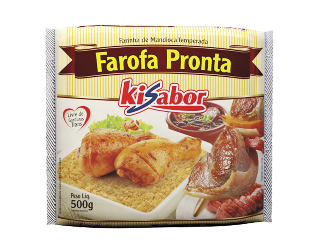 FAROFA DE MANDIOCA TEMPERADA KISABOR 400 G BLACK FRIDAY PMG ATACADISTA