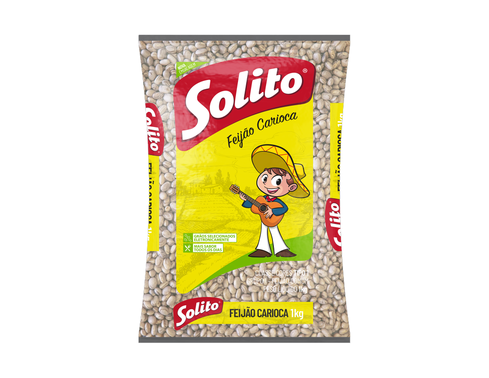 FEIJÃO CARIOCA TIPO 1 SOLITO 1 KILO (FDO 10 PCT) BLACK FRIDAY PMG ATACADISTA