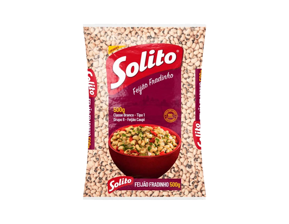 FEIJÃO FRADINHO SOLITO 500 G (FDO 20 PCT) BLACK FRIDAY PMG ATACADISTA