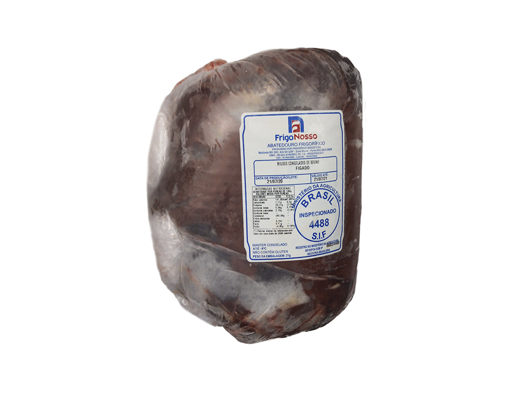 FÍGADO BOVINO CONGELADO FRIGO NOSSO 4.5 KG BLACK FRIDAY PMG ATACADISTA