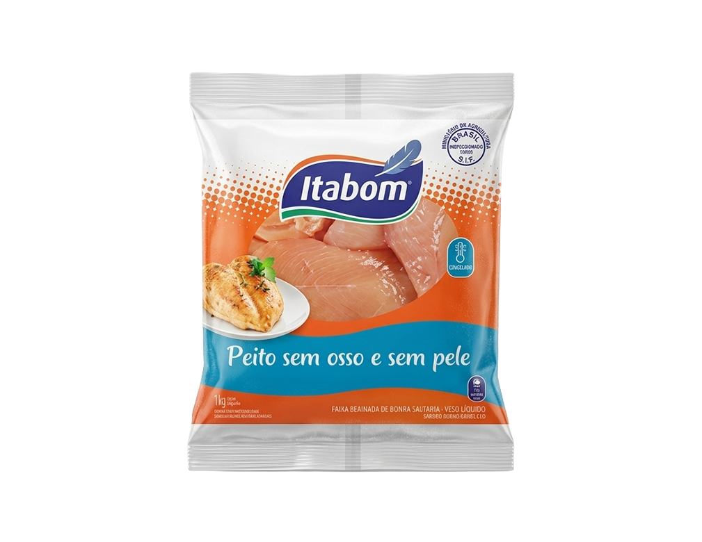 FILÉ DE PEITO DE FRANGO CONGELADO SEM OSSO SEM PELE COM SASSAMI ITABOM (CX 20 KILO) - PMG Atacadista - Melhor Preço em Atacado FILÉ DE PEITO DE FRANGO CONGELADO SEM OSSO SEM PELE COM SASSAMI ITABOM (CX 20 KILO) - produto atacado, food service - PMG Atacadista - Atacado Food Service Itapecerica