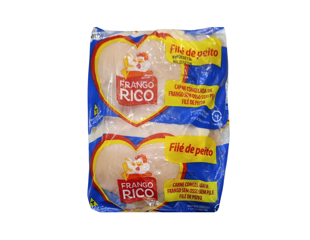 FILÉ DE PEITO DE FRANGO CONGELADO SEM OSSO SEM PELE SEM SASSAMI RICO (CX 20 KILO) BLACK FRIDAY PMG ATACADISTA