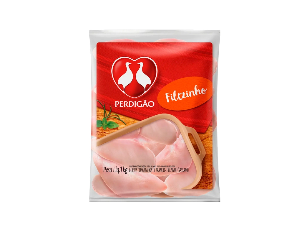 FILEZINHO SASSAMI DE FRANGO CONGELADO PERDIGÃO 1 KILO (CX 16 PCT) BLACK FRIDAY PMG ATACADISTA