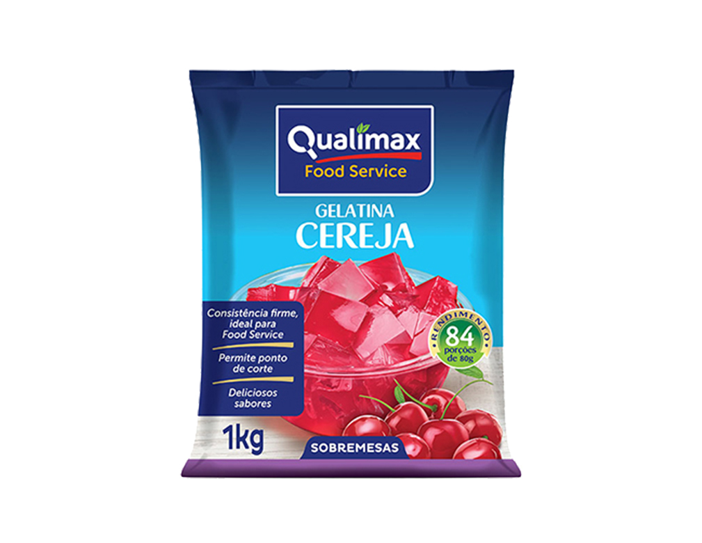 GELATINA CEREJA QUALIMAX 1 KILO BLACK FRIDAY PMG ATACADISTA