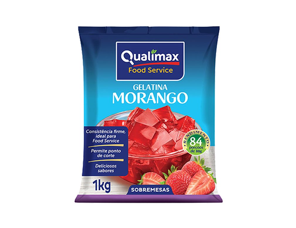 GELATINA MORANGO QUALIMAX 1 KILO BLACK FRIDAY PMG ATACADISTA