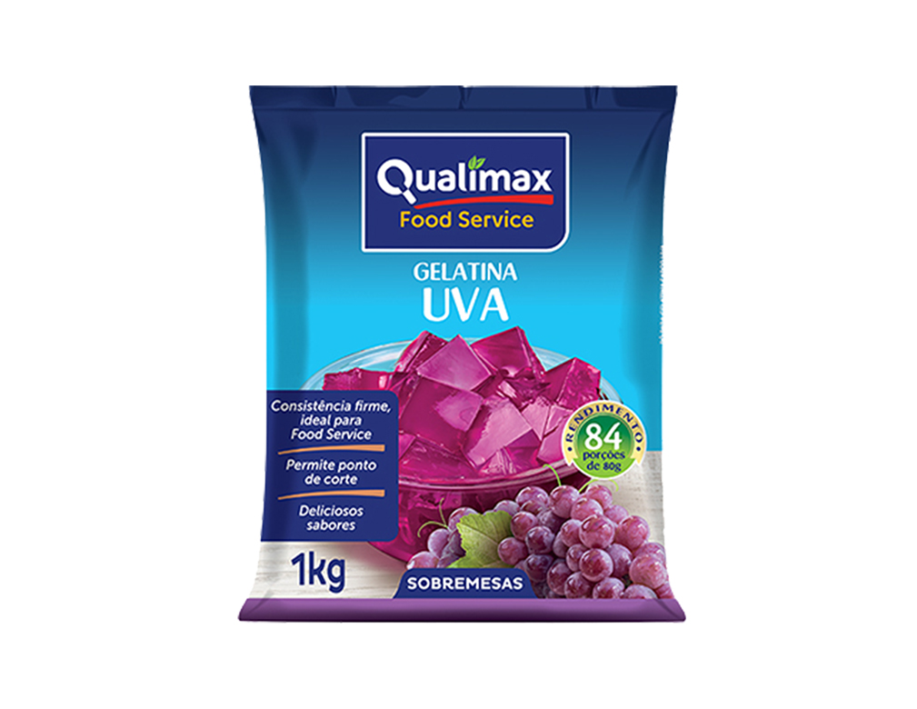 GELATINA UVA QUALIMAX 1 KILO BLACK FRIDAY PMG ATACADISTA