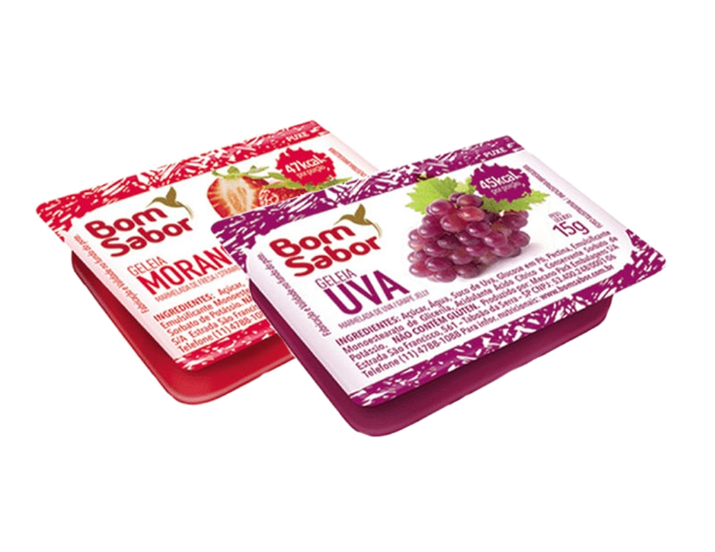 GELÉIA DE MORANGO E UVA SACHÊ BOM SABOR 15 G (CX 144 UN) BLACK FRIDAY PMG ATACADISTA