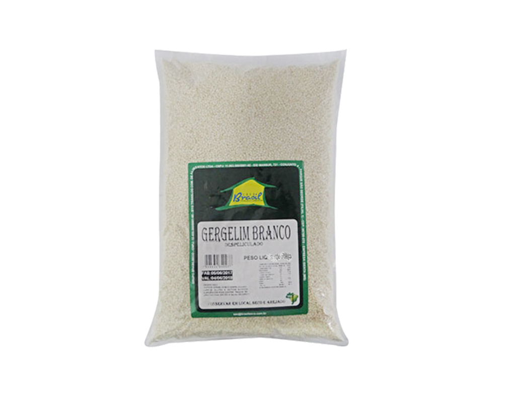 GERGELIM BRANCO INDIANO BRASILSECO 500 G BLACK FRIDAY PMG ATACADISTA