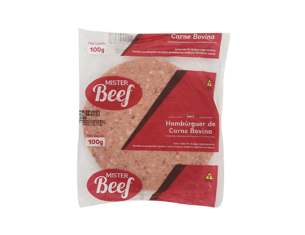 HAMBÚRGUER DE CARNE BOVINA MISTER BEEF 100 G (CX 32 UN) BLACK FRIDAY PMG ATACADISTA