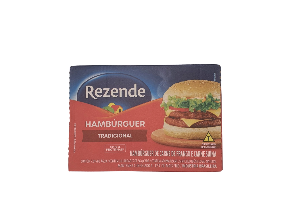HAMBĂRGUER DE CARNE DE FRANGO E CARNE SUĂNA REZENDE 56 G (CX 36 UN) BLACK FRIDAY PMG ATACADISTA