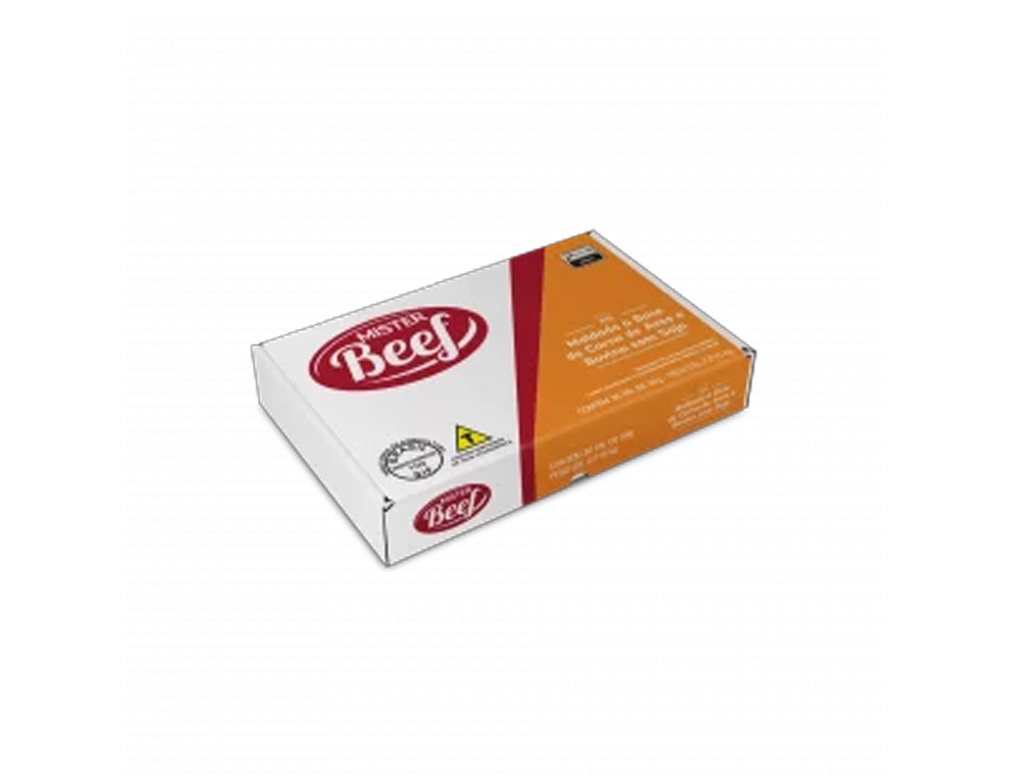 HAMBÚRGUER PEQUENO DE CARNE DE AVES E BOVINA COM SOJA MISTER BEEF 56 G (CX 36 UN) BLACK FRIDAY PMG ATACADISTA