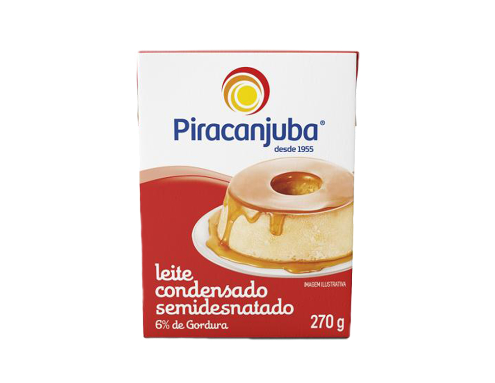 LEITE CONDENSADO PEQUENO SEMIDESNATADO PIRACANJUBA 270 G (CX 27 UN) BLACK FRIDAY PMG ATACADISTA