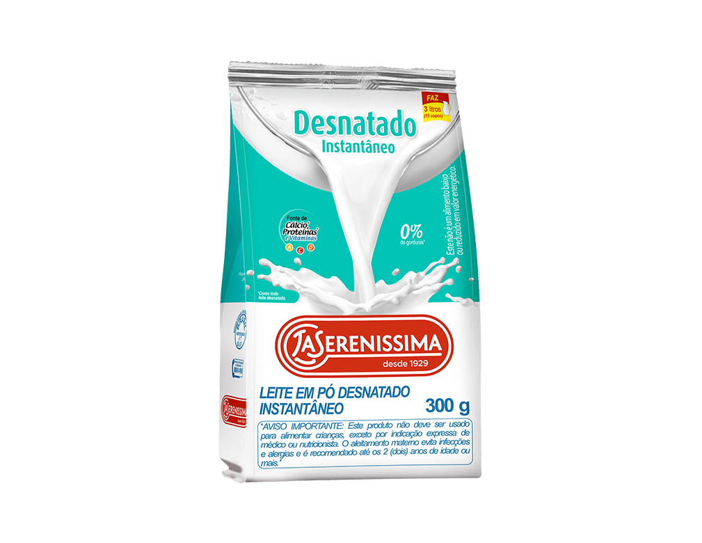 LEITE EM PÓ DESNATADO INSTANTÂNEO LA SERENISSIMA 300 G BLACK FRIDAY PMG ATACADISTA