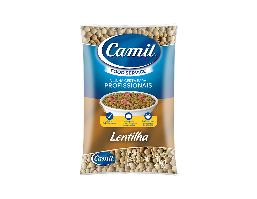 LENTILHA FOOD SERVICE CAMIL 2 KILO (FDO 5 PCT) BLACK FRIDAY PMG ATACADISTA