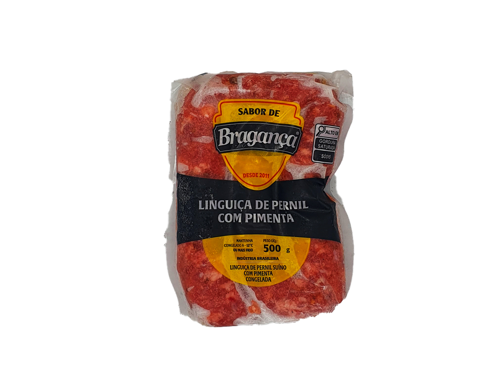 LINGUIĆA SUĆNA CONGELADA COM PIMENTA SABOR DE BRAGANĆA 500 G PCT BLACK FRIDAY PMG ATACADISTA