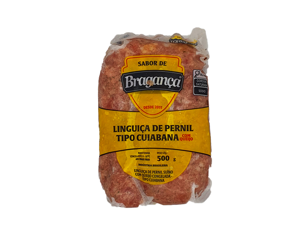 LINGUIĆA SUĆNA CONGELADA CUIABANA COM QUEIJO SABOR DE BRAGANĆA 500 G PCT BLACK FRIDAY PMG ATACADISTA