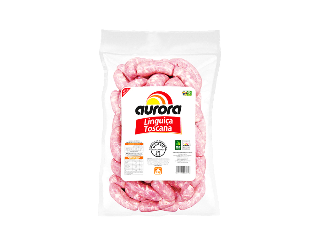 LINGUIÇA TOSCANA CONGELADA AURORA 5 KILO PCT BLACK FRIDAY PMG ATACADISTA