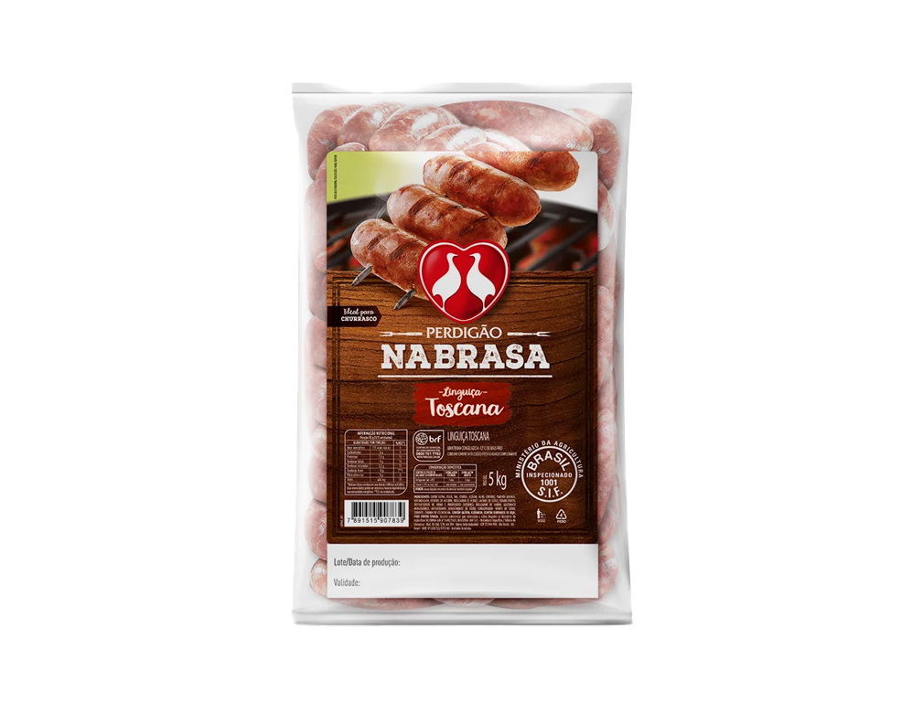 LINGUIÇA TOSCANA CONGELADA NA BRASA PERDIGÃO 5 KILO PCT BLACK FRIDAY PMG ATACADISTA