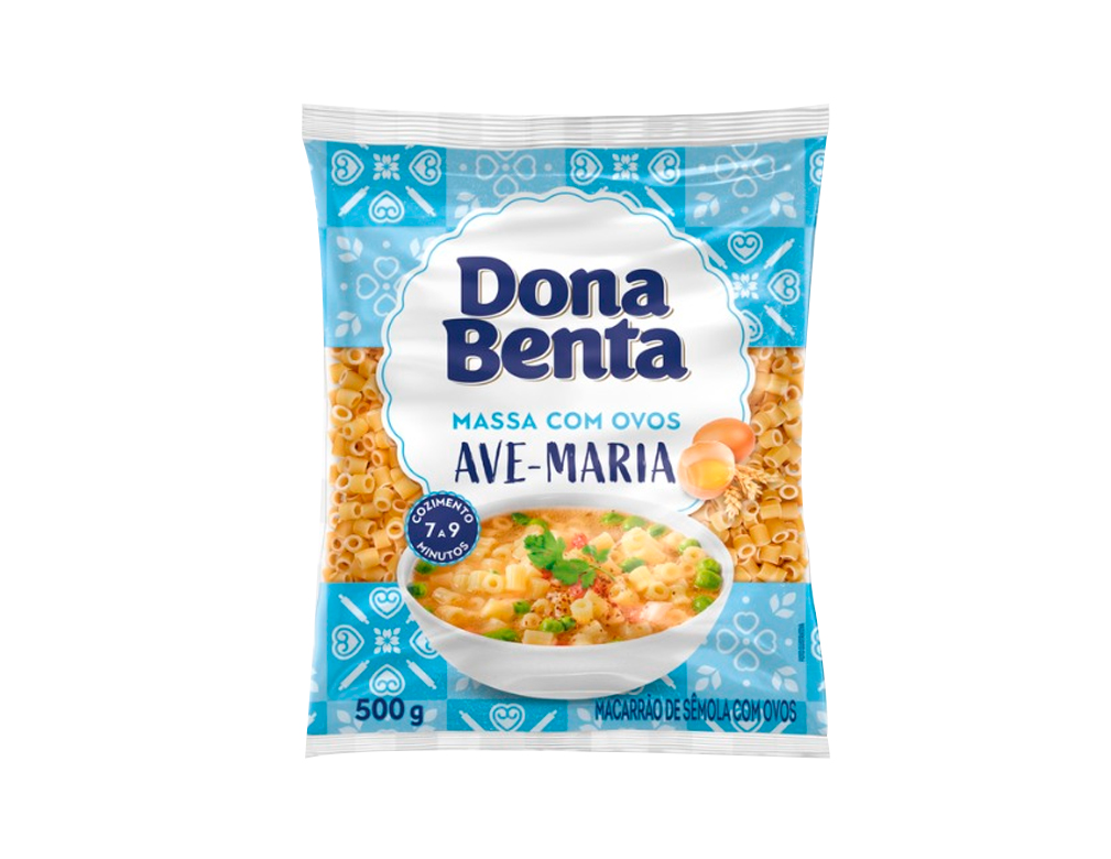 MACARRÃO AVE MARIA COM OVOS DONA BENTA 500 G (FDO 24 PCT) BLACK FRIDAY PMG ATACADISTA