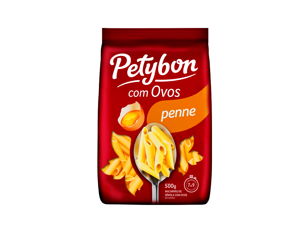 MACARRÃO PENNE COM OVOS PETYBON 500 G (FDO 18 PCT) BLACK FRIDAY PMG ATACADISTA