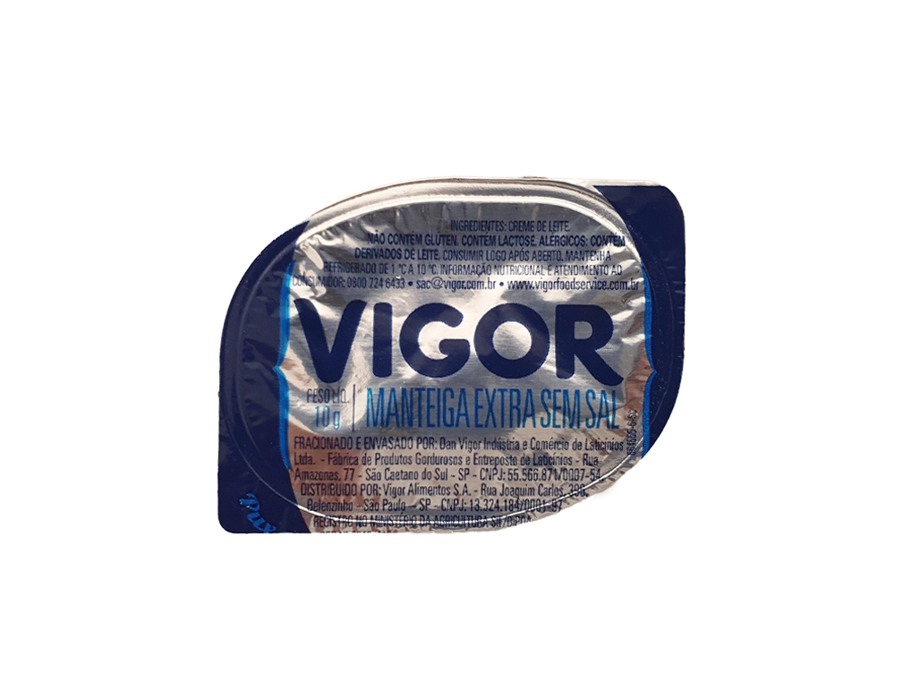 MANTEIGA SACHÊ SEM SAL VIGOR 10 G (CX 192 UN) BLACK FRIDAY PMG ATACADISTA