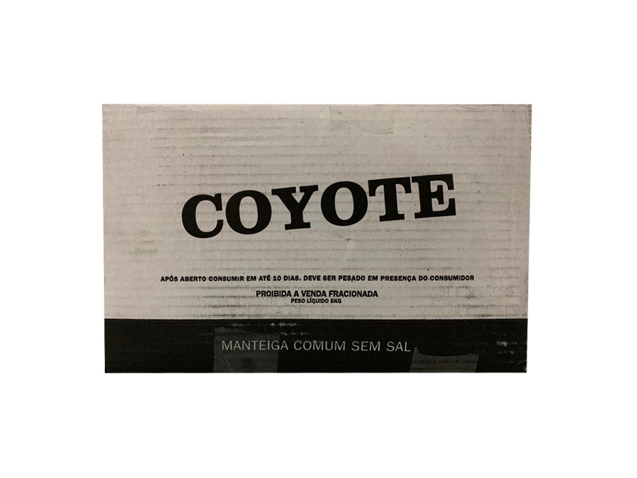 MANTEIGA SEM SAL COYOTE (CX 5 KILO) BLACK FRIDAY PMG ATACADISTA