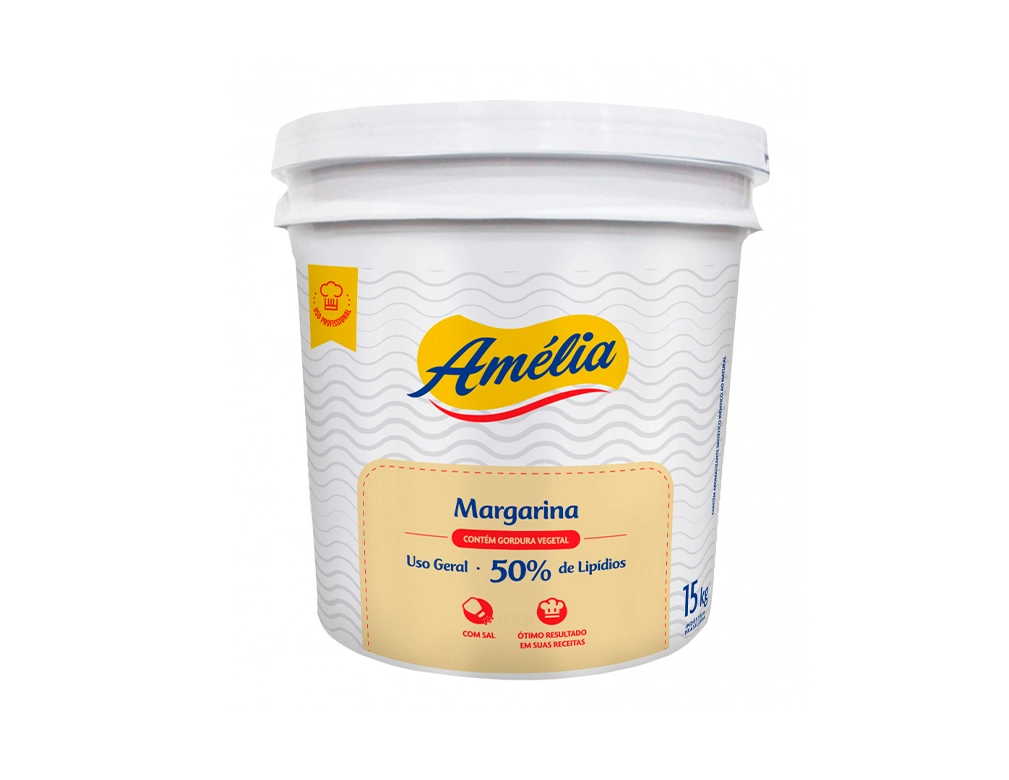 MARGARINA COM SAL 50 % AMÉLIA (BD 14 KILO) BLACK FRIDAY PMG ATACADISTA
