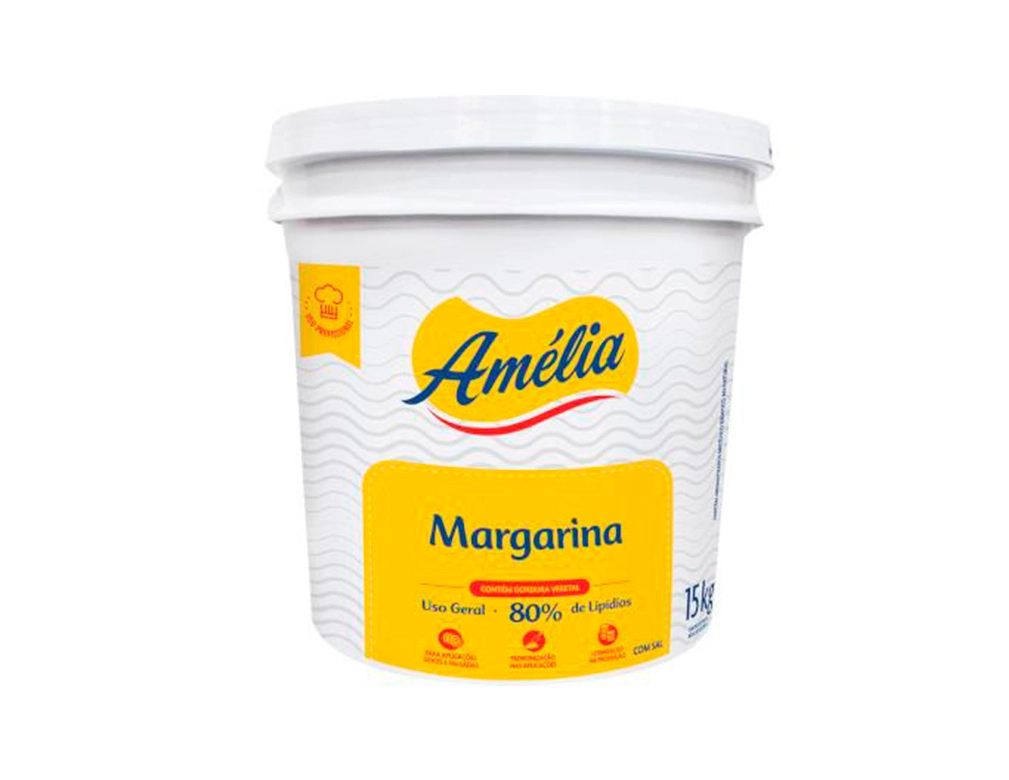 MARGARINA COM SAL 80 % AMÉLIA (BD 14 KILO) BLACK FRIDAY PMG ATACADISTA