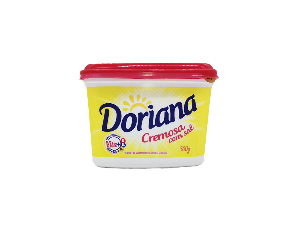 MARGARINA MÉDIA COM SAL 80 % DORIANA 500 G (CX 12 UN) BLACK FRIDAY PMG ATACADISTA