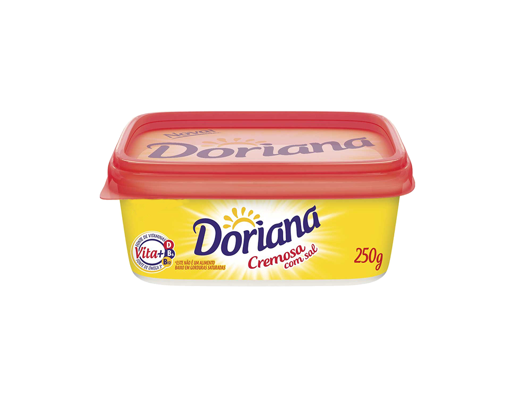 MARGARINA PEQUENA COM SAL 80 % DORIANA 250 G (CX 24 UN) BLACK FRIDAY PMG ATACADISTA