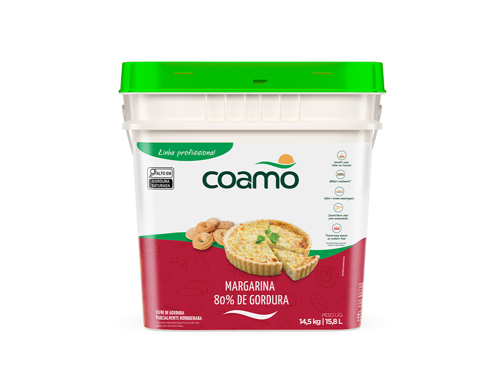 MARGARINA SEM SAL 80 % COAMO (BD 14,5 KILO) BLACK FRIDAY PMG ATACADISTA