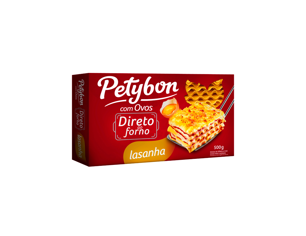 MASSA PARA LASANHA COM OVOS PETYBON 500 G (CX 20 PCT) BLACK FRIDAY PMG ATACADISTA