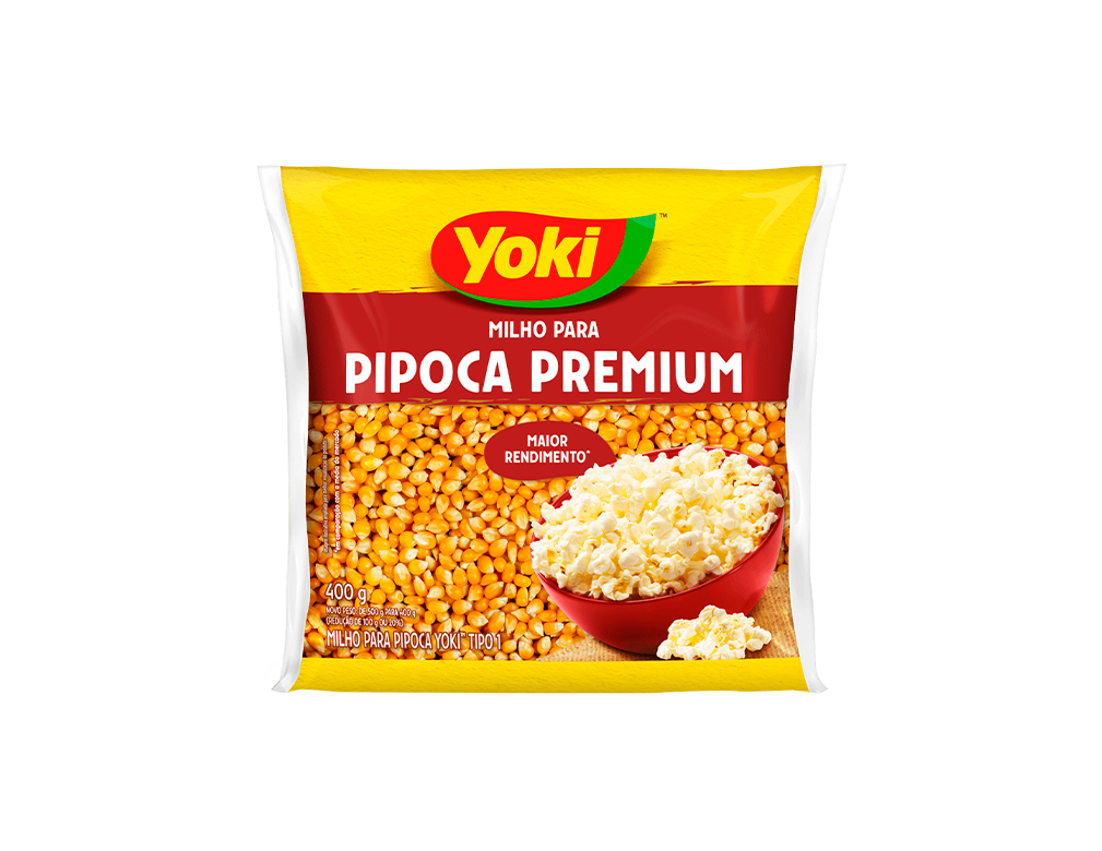 MILHO PARA PIPOCA PREMIUM YOKI 400 G (FDO 28 PCT) BLACK FRIDAY PMG ATACADISTA
