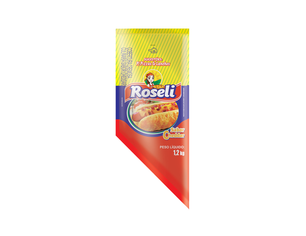 MISTURA DE REQUEIJÃO SABOR CHEDDAR ROSELI 1,2 KILO BLACK FRIDAY PMG ATACADISTA