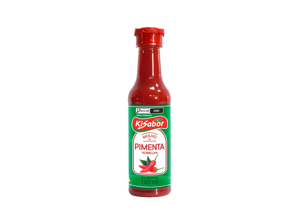 MOLHO DE PIMENTA VERMELHA KISABOR 150 ML (CX 24 UN) BLACK FRIDAY PMG ATACADISTA