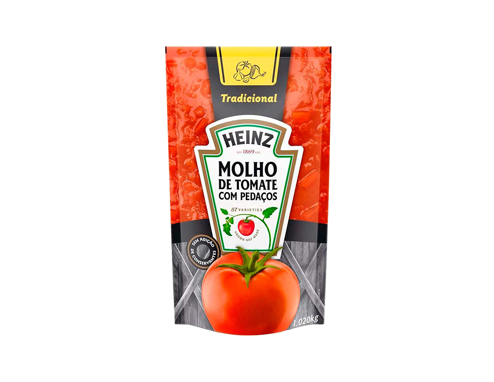MOLHO DE TOMATE TRADICIONAL HEINZ 1,02 KILO (CX 12 BAG) BLACK FRIDAY PMG ATACADISTA