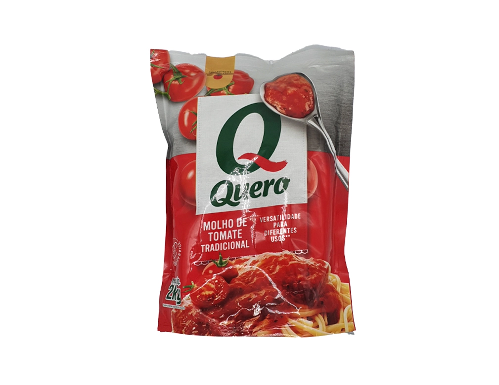 MOLHO DE TOMATE TRADICIONAL QUERO BAG 2 KILO (CX 6 BAG) BLACK FRIDAY PMG ATACADISTA