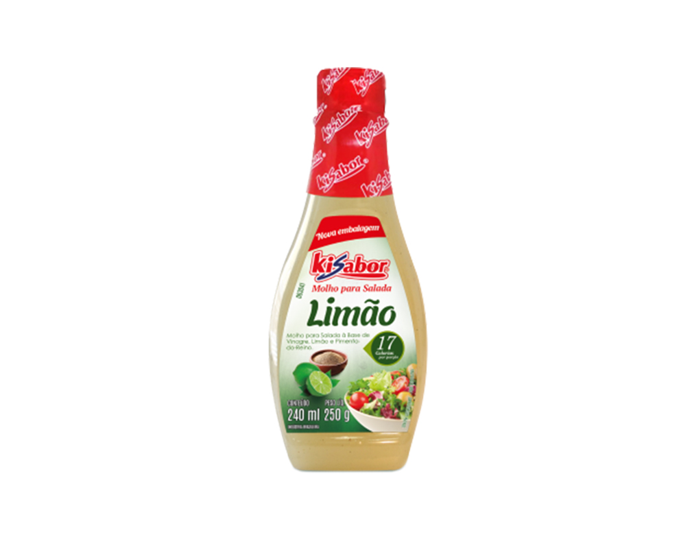 MOLHO SALADA LIMÃO KISABOR 240 ML (CX 12 UN) BLACK FRIDAY PMG ATACADISTA