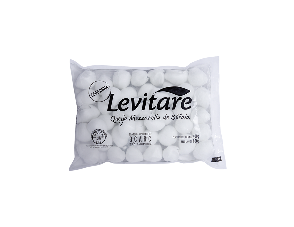 MUĂARELA DE BĂFALA CEREJINHA LEVITARE 400 G BLACK FRIDAY PMG ATACADISTA