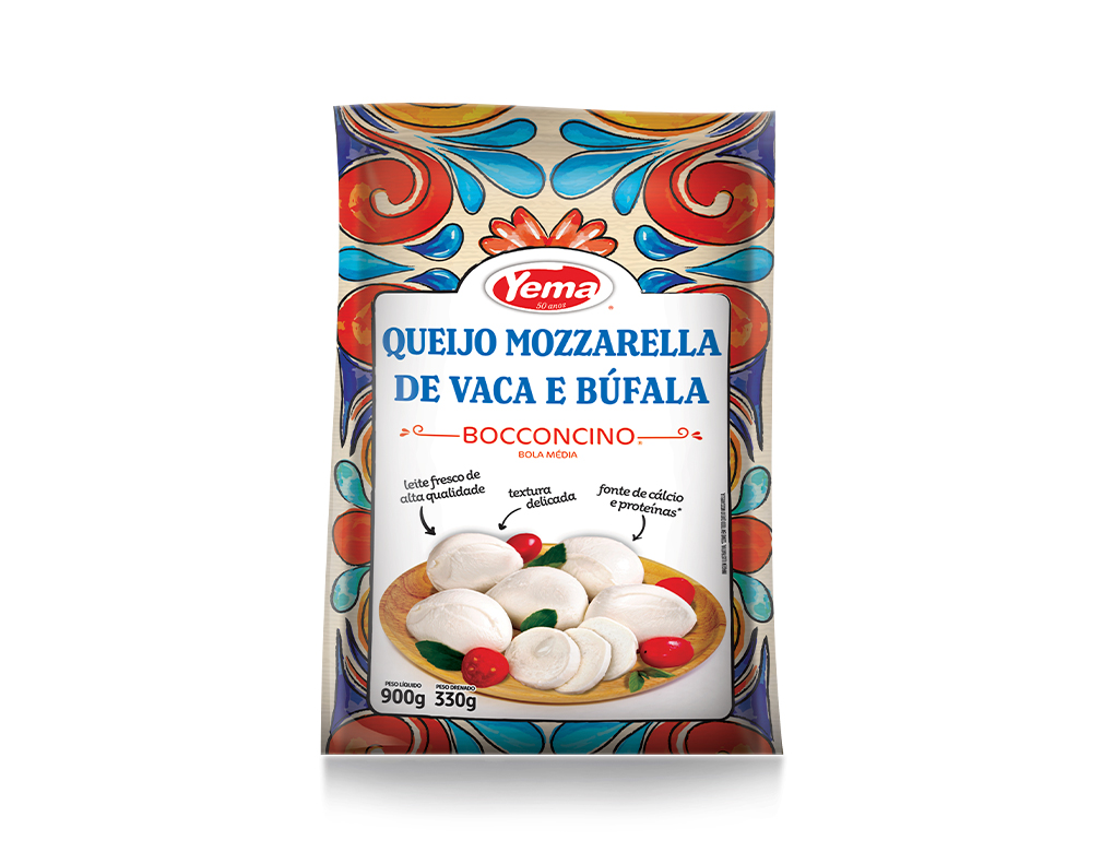 MUĂARELA VACA E BĂFALA BOCCONCINO YEMA 330 G BLACK FRIDAY PMG ATACADISTA