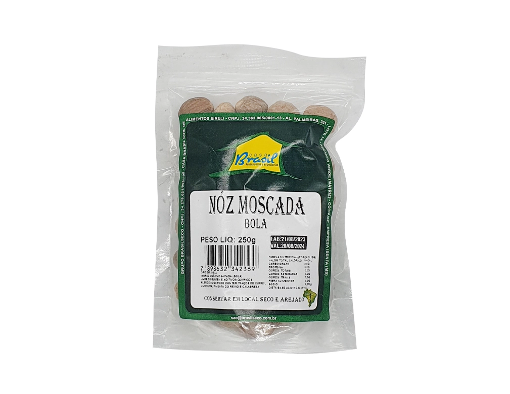 NOZ MOSCADA BOLA BRASILSECO 250 G BLACK FRIDAY PMG ATACADISTA