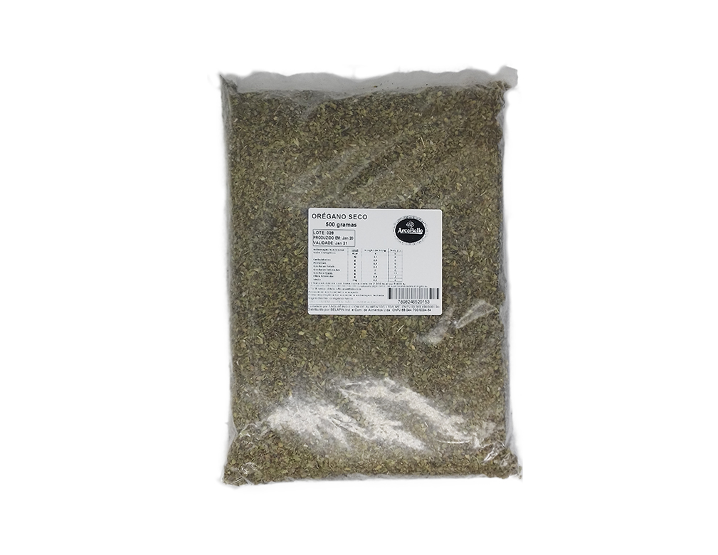 ORÉGANO PEQUENO PERUANO ARCO BELLO 500 G (FDO 20 PCT) BLACK FRIDAY PMG ATACADISTA