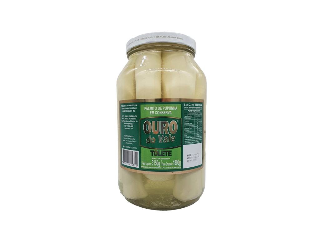 PALMITO INTEIRO PUPUNHA OURO DO VALE 1,8 KILO BLACK FRIDAY PMG ATACADISTA